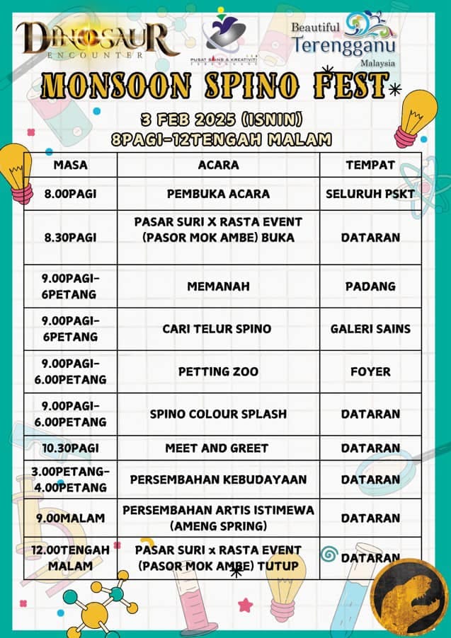 Monsoon Spino Fest Tentatif Isnin