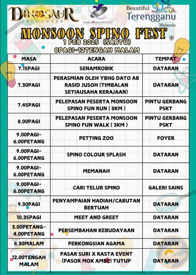 Monsoon Spino Fest Tentatif Sabtu