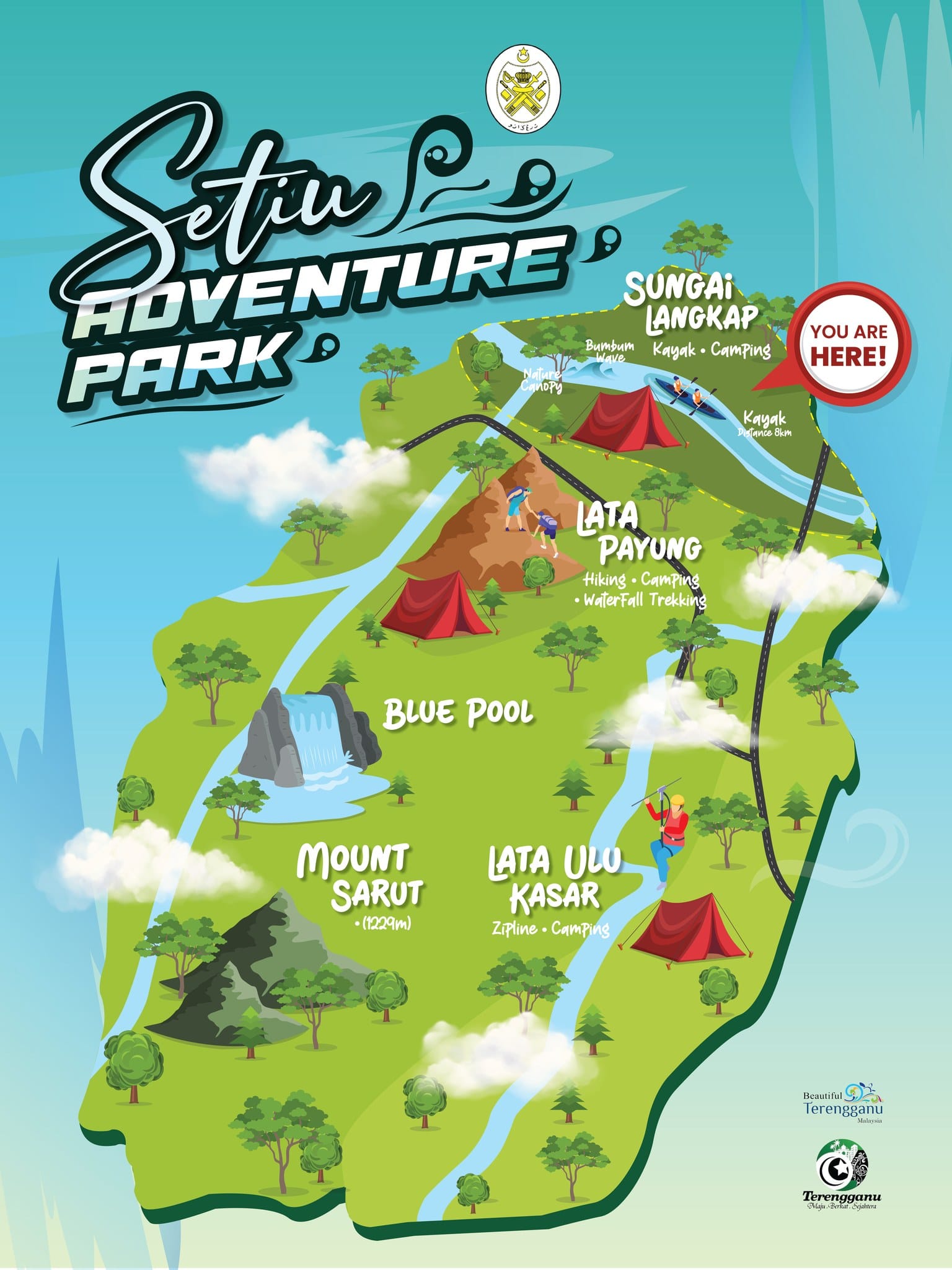 Setiu Adventure Park Fun Map