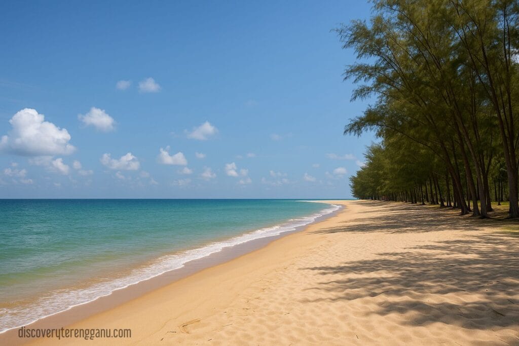 Pemandangan pantai di Marang Terengganu