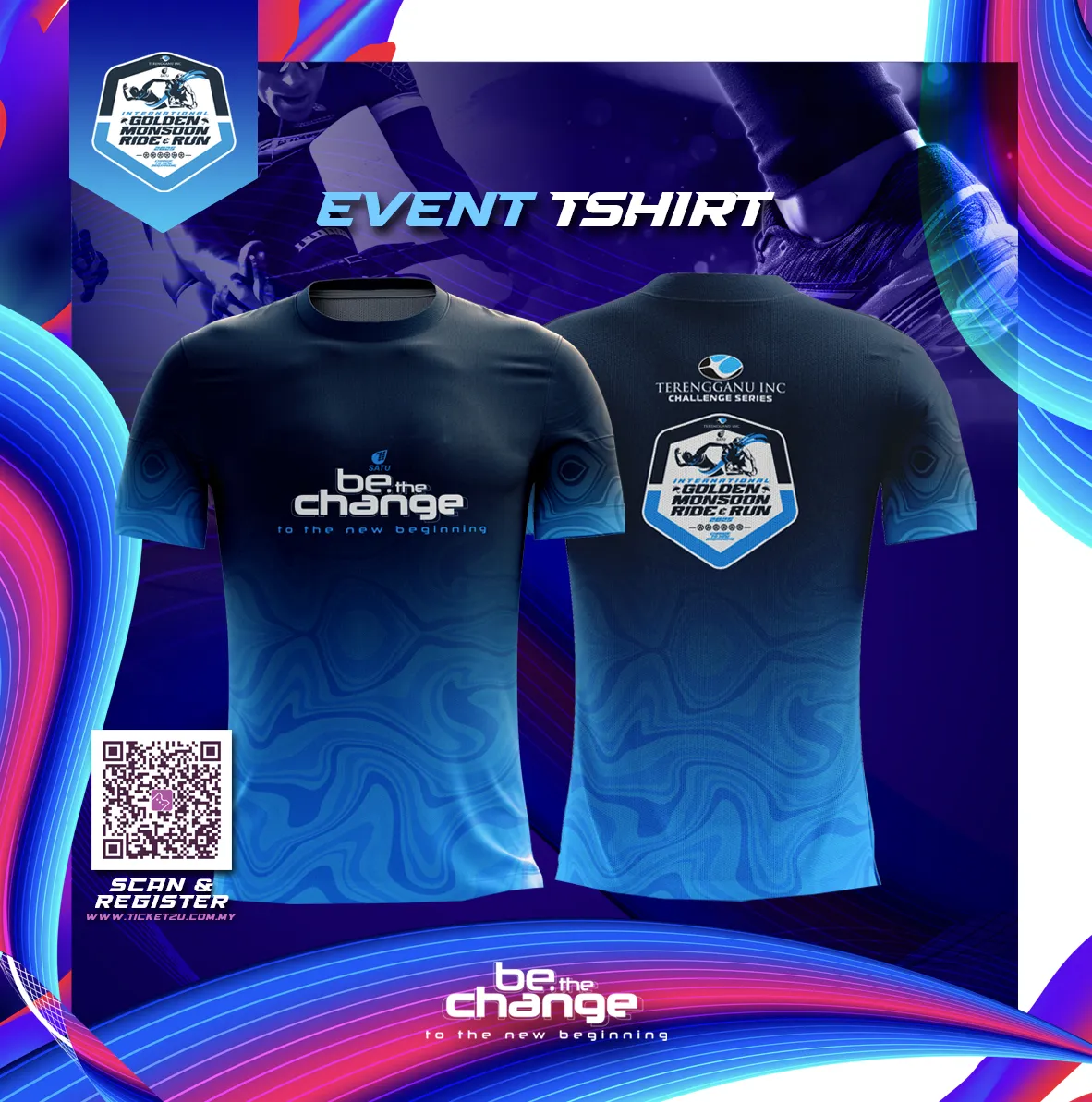Event Tshirt International Golden Monsoon Ride & Run (IGMRR) 2025
