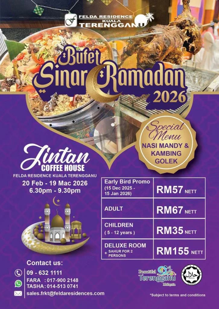 Pakej Iftar Felda Residence Kuala Terengganu 2026