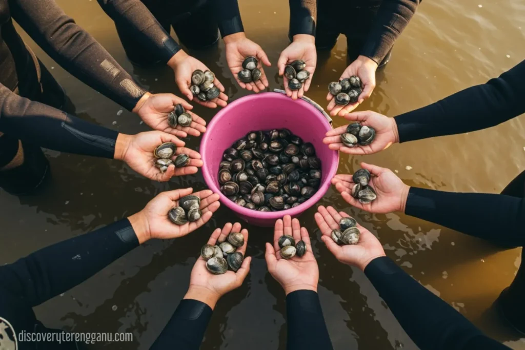 Pengalaman mencari lokan dan kepah di Setiu Wetlands 09121248