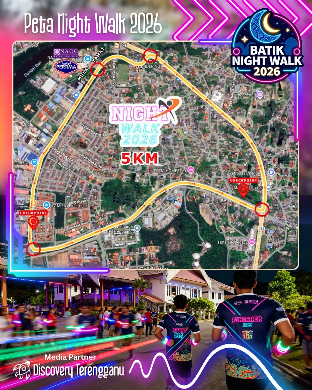 Peta Laluan Batik Night Walk 2026