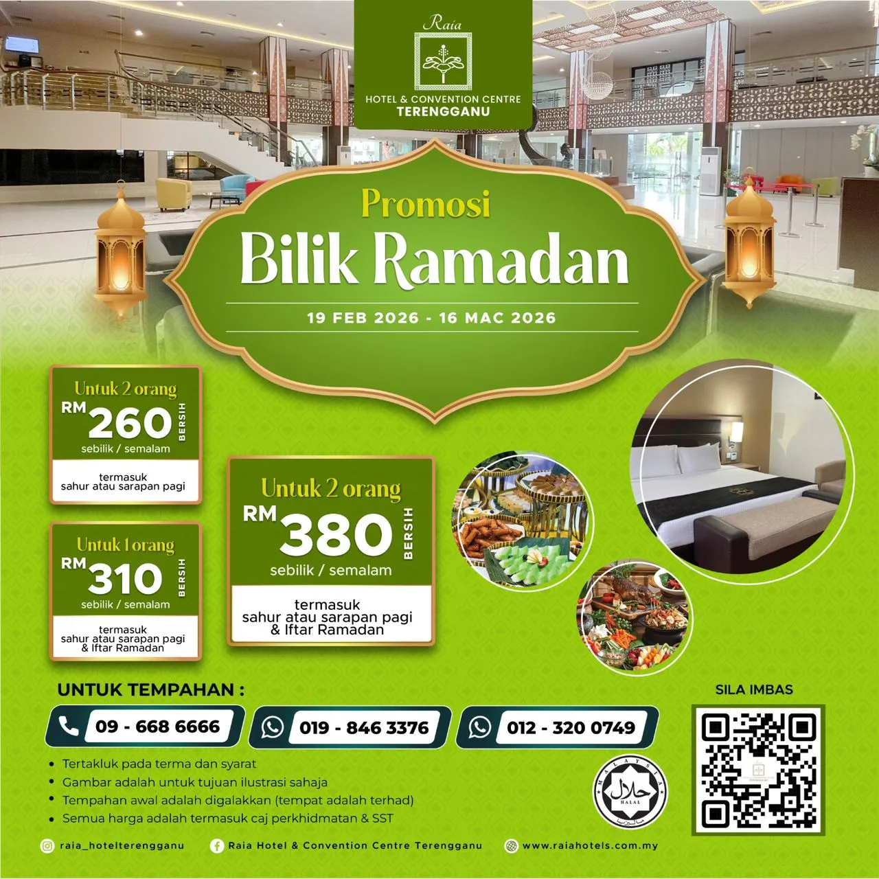 Poster Promosi Bilik Raia Hotel Ramadan 2026