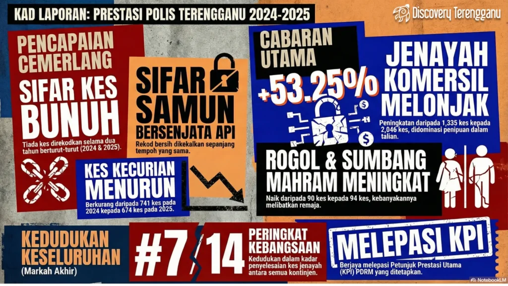Infografik Jenayah di Terengganu Info Lengkap