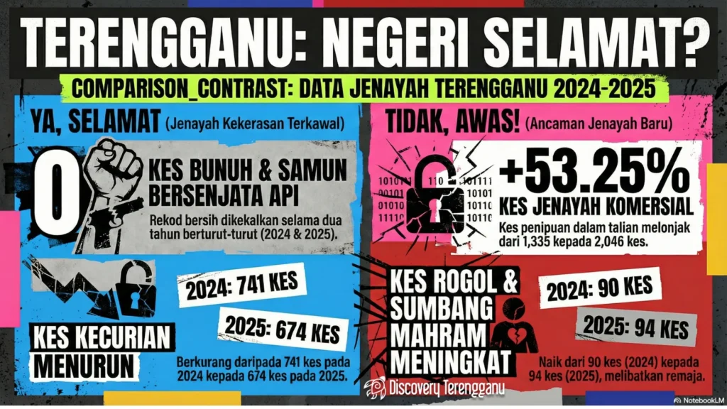Infografik Jenayah di Terengganu Info Lengkap