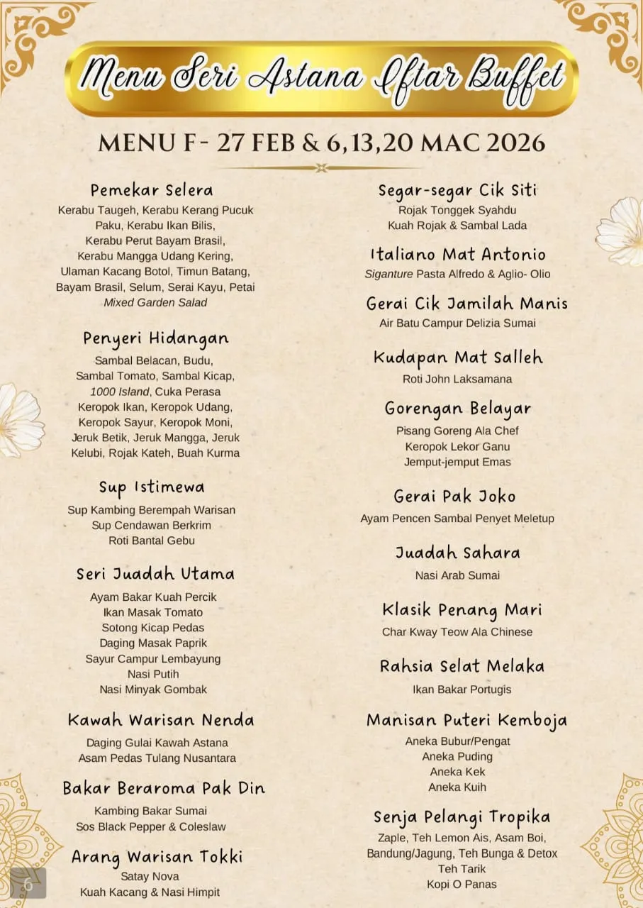 Iftar Ramadan 2026 Hotel Sumai 15021717