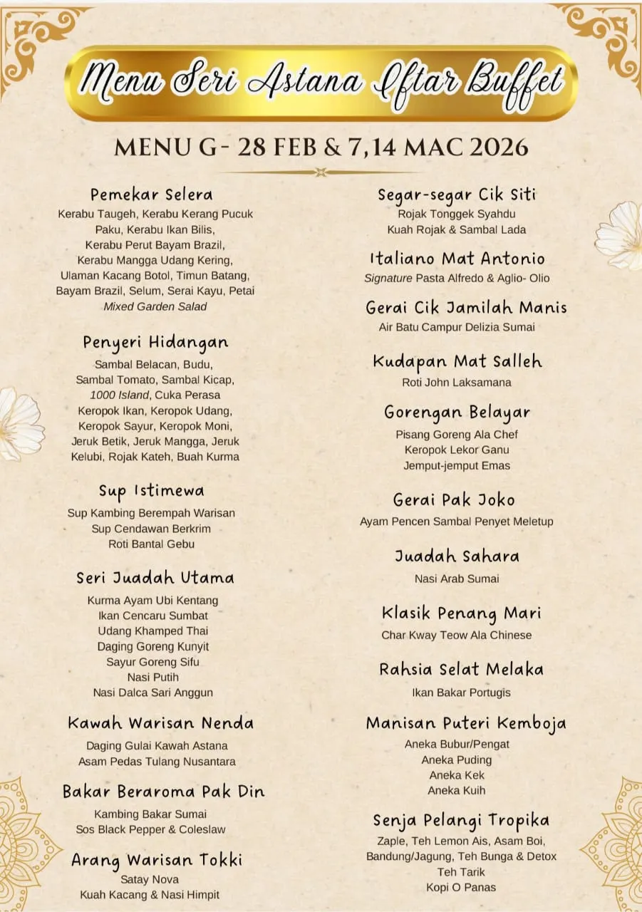 Iftar Ramadan 2026 Hotel Sumai 15021718