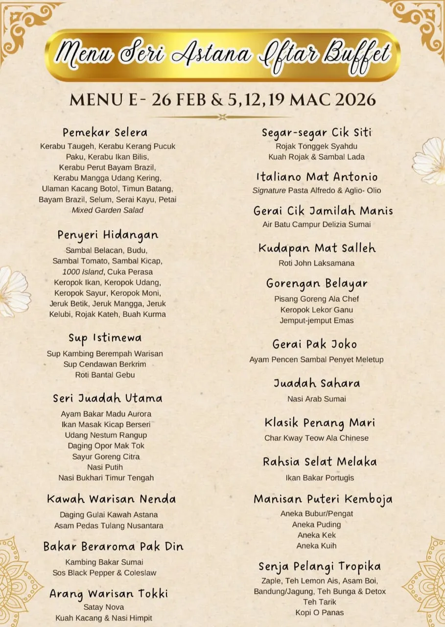 Iftar Ramadan 2026 Hotel Sumai 15021722