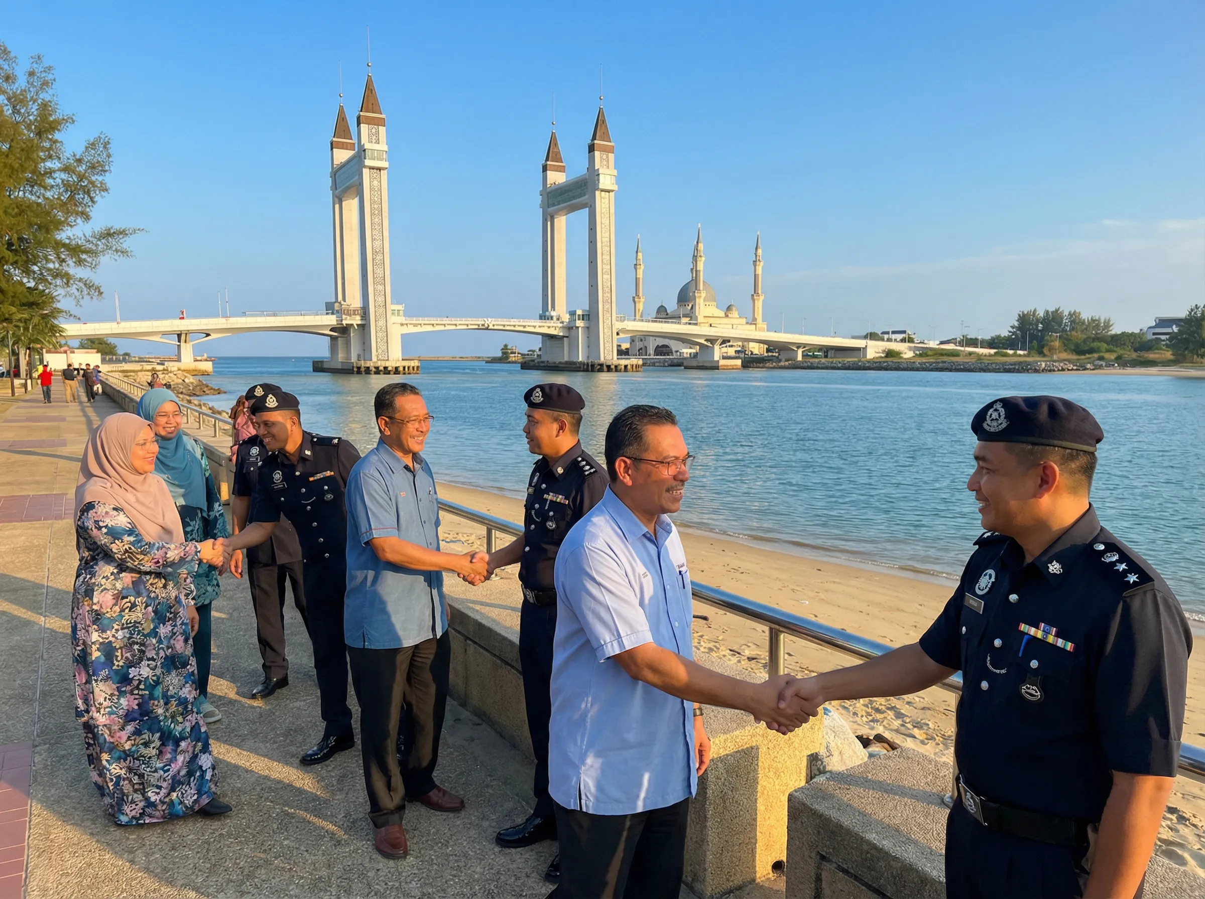 Kehidupan aman penduduk Terengganu pada waktu petang