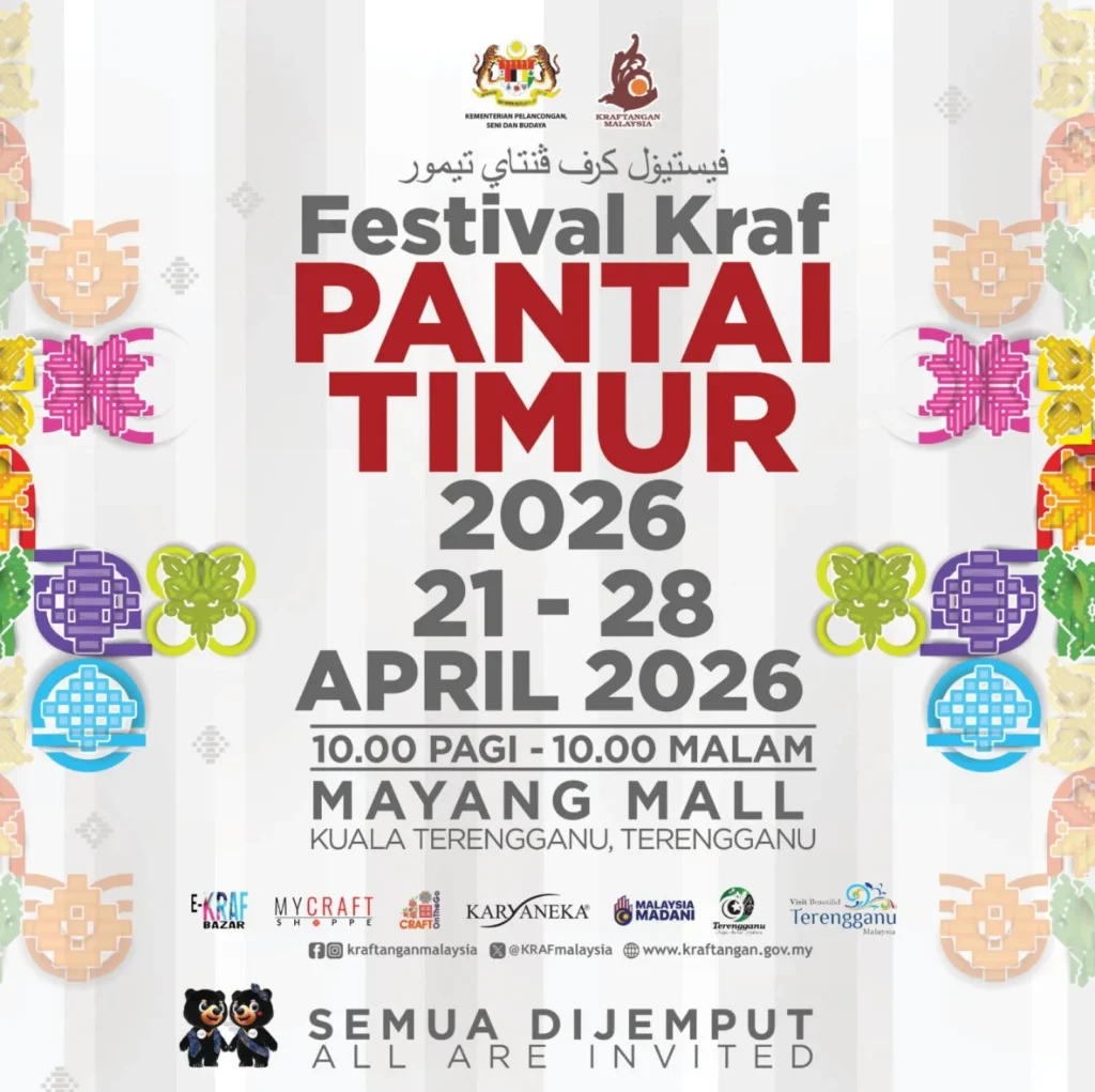 Festival Kraf Pantai Timur 2026 di Mayang Mall Terengganu