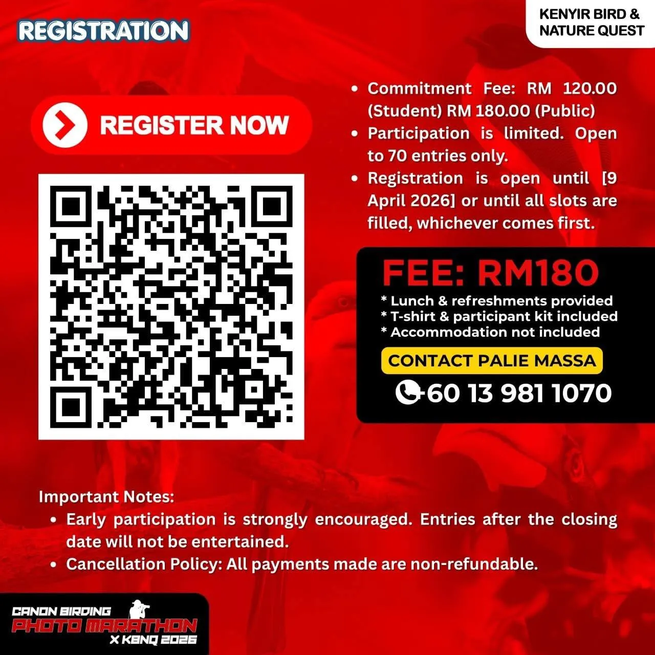 Kenyir Bird & Nature Quest 2026