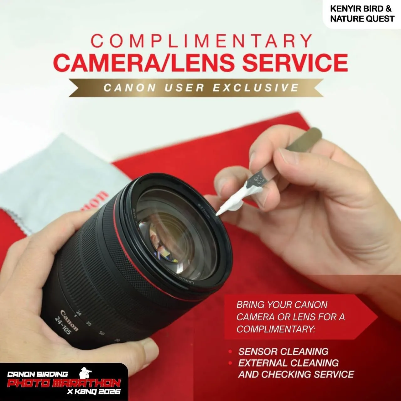 Servis Lens Camera Kenyir Bird & Nature Quest 2026