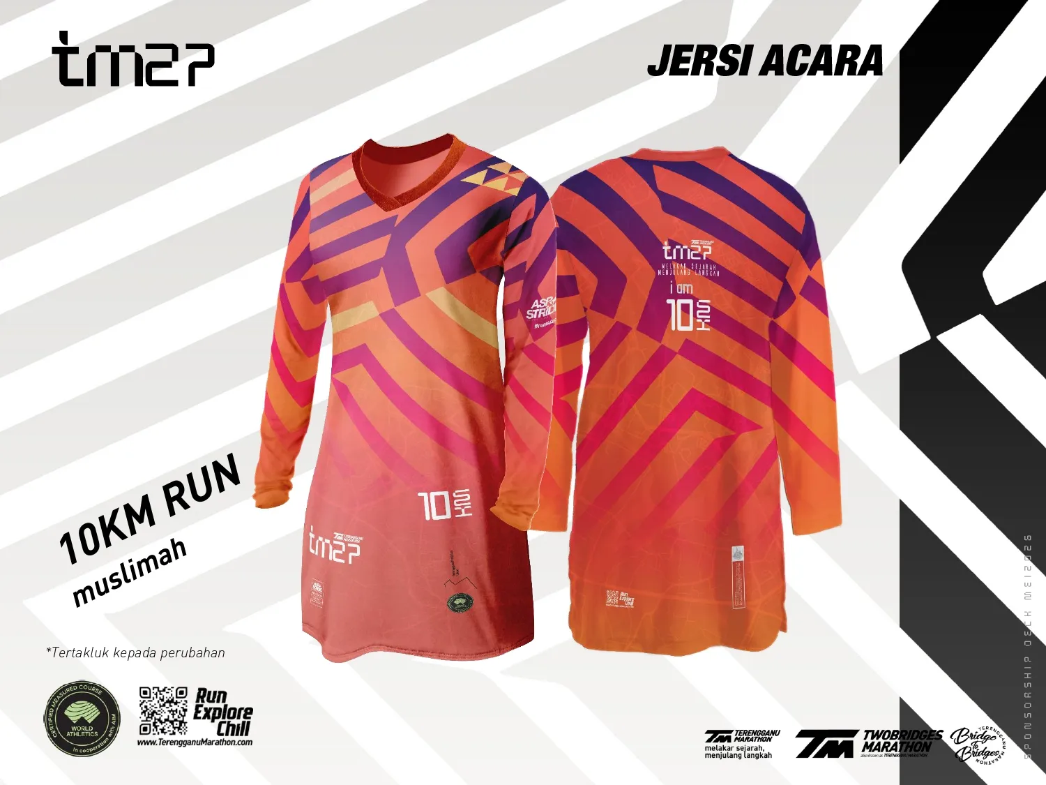 Set muslimah 10KM Terengganu Marathon 2027