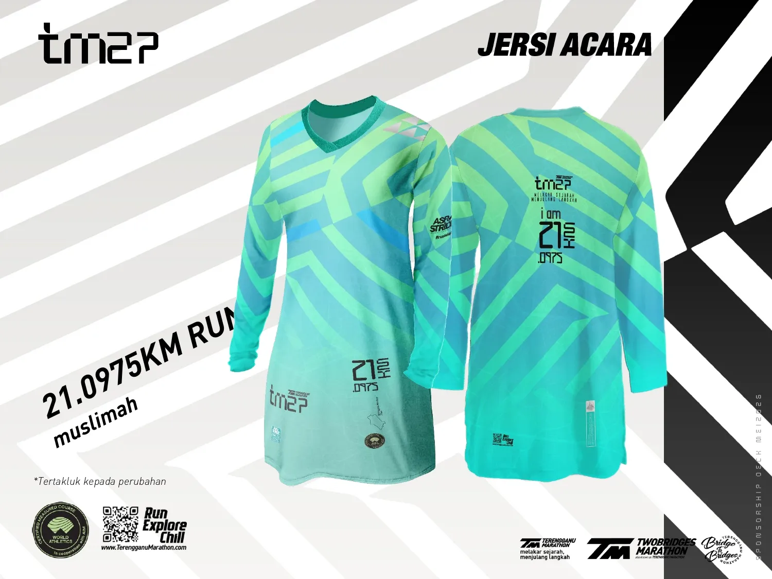 Set muslimah 21KM Terengganu Marathon 2027