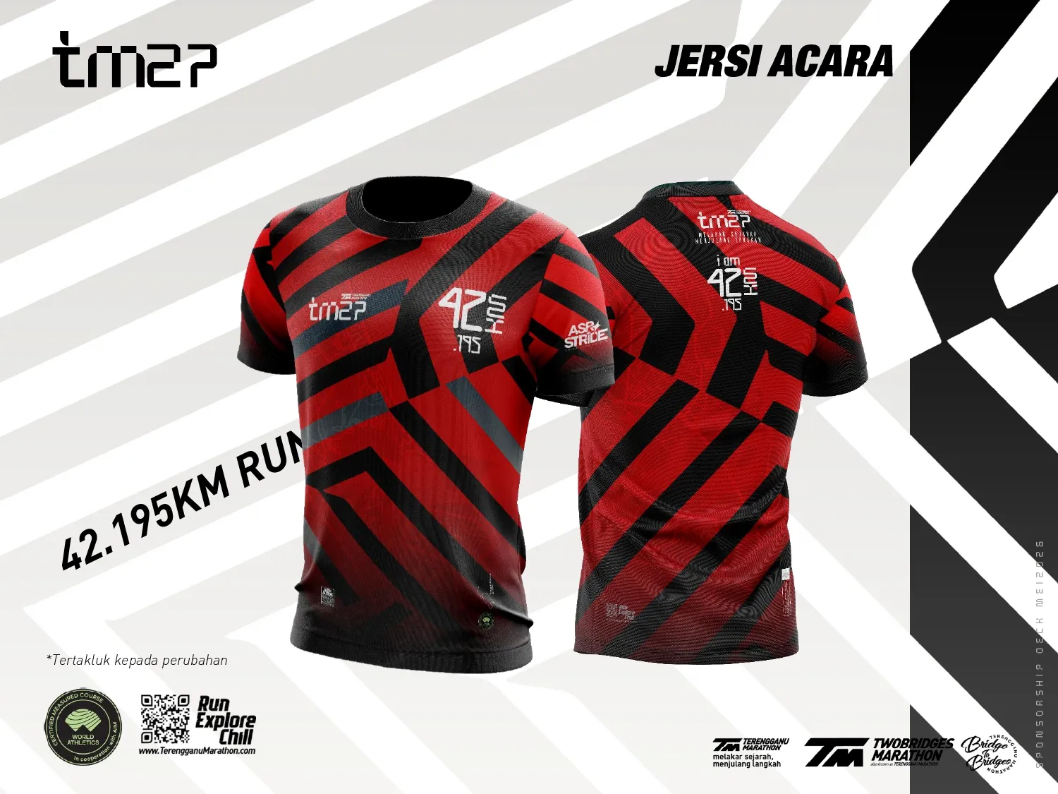 Jersi event tee 42KM Full Marathon Terengganu Marathon 2027