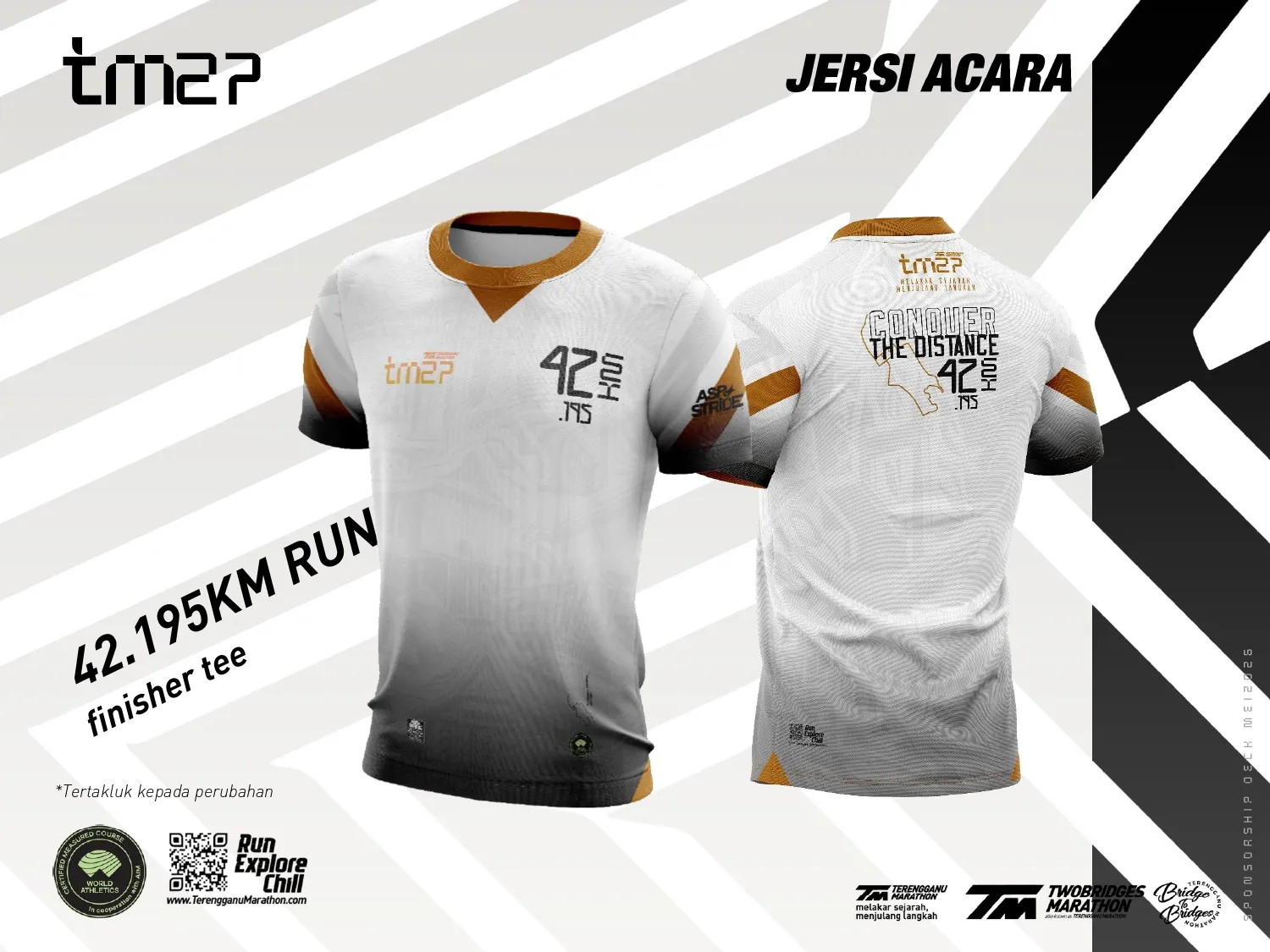 Finisher tee 42KM Full Marathon Terengganu Marathon 2027