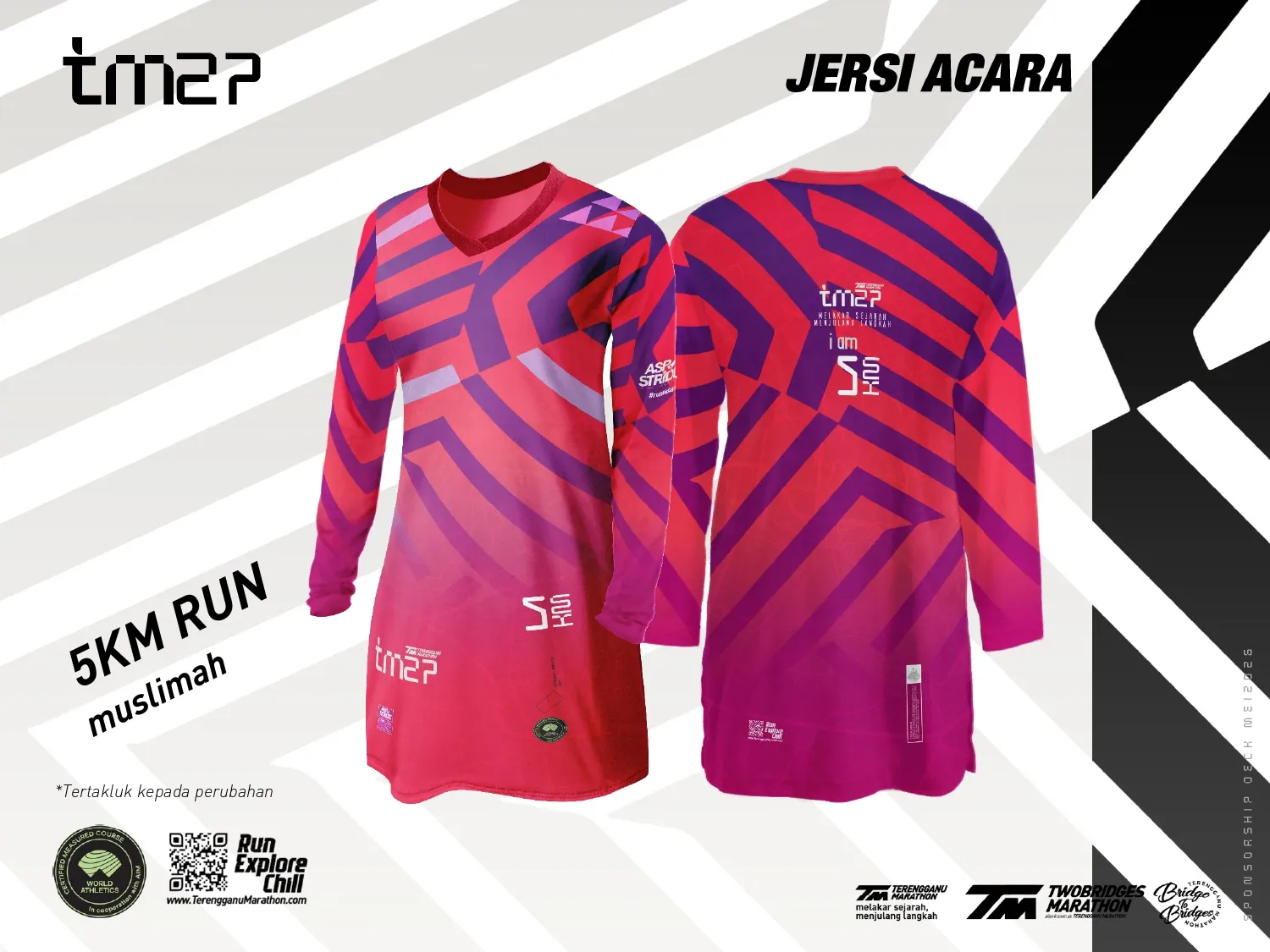 Set muslimah 5KM Terengganu Marathon 2027