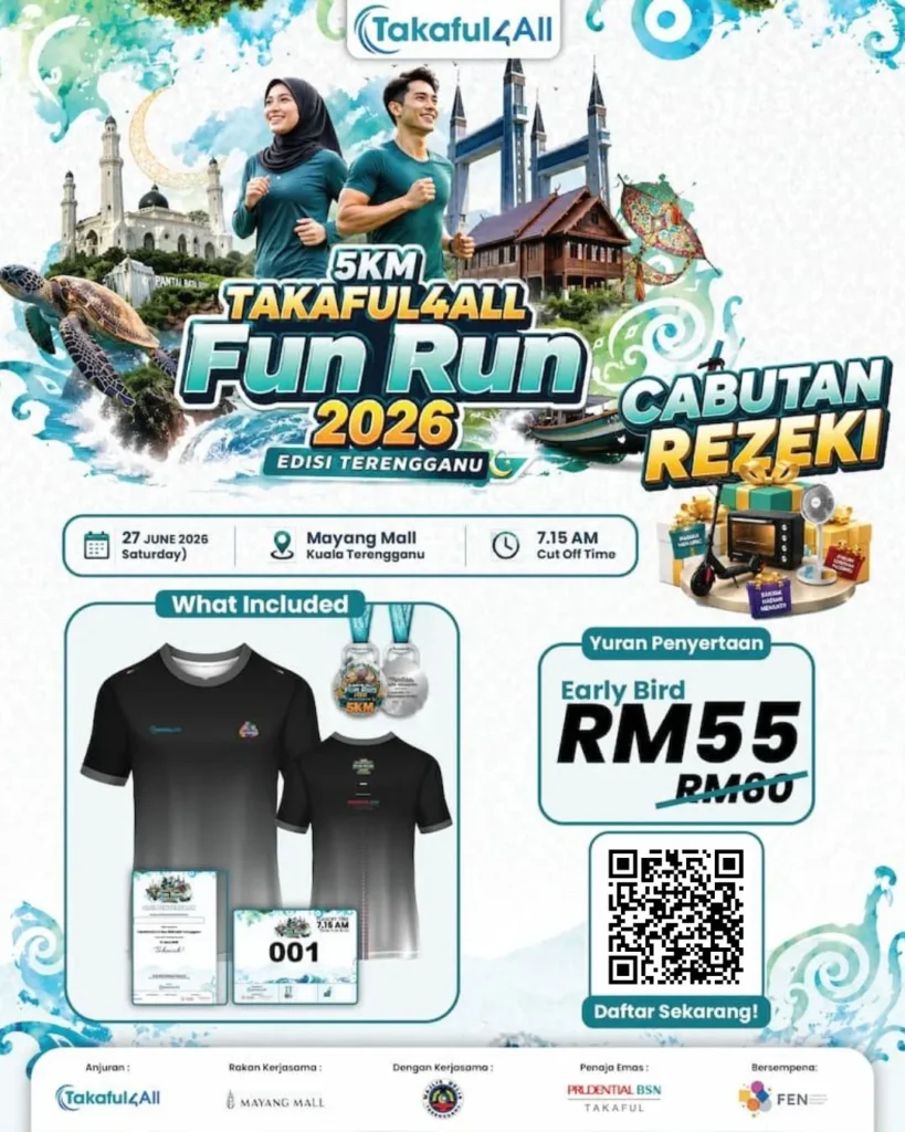Takaful4All Fun Run 2026 Edisi Terengganu