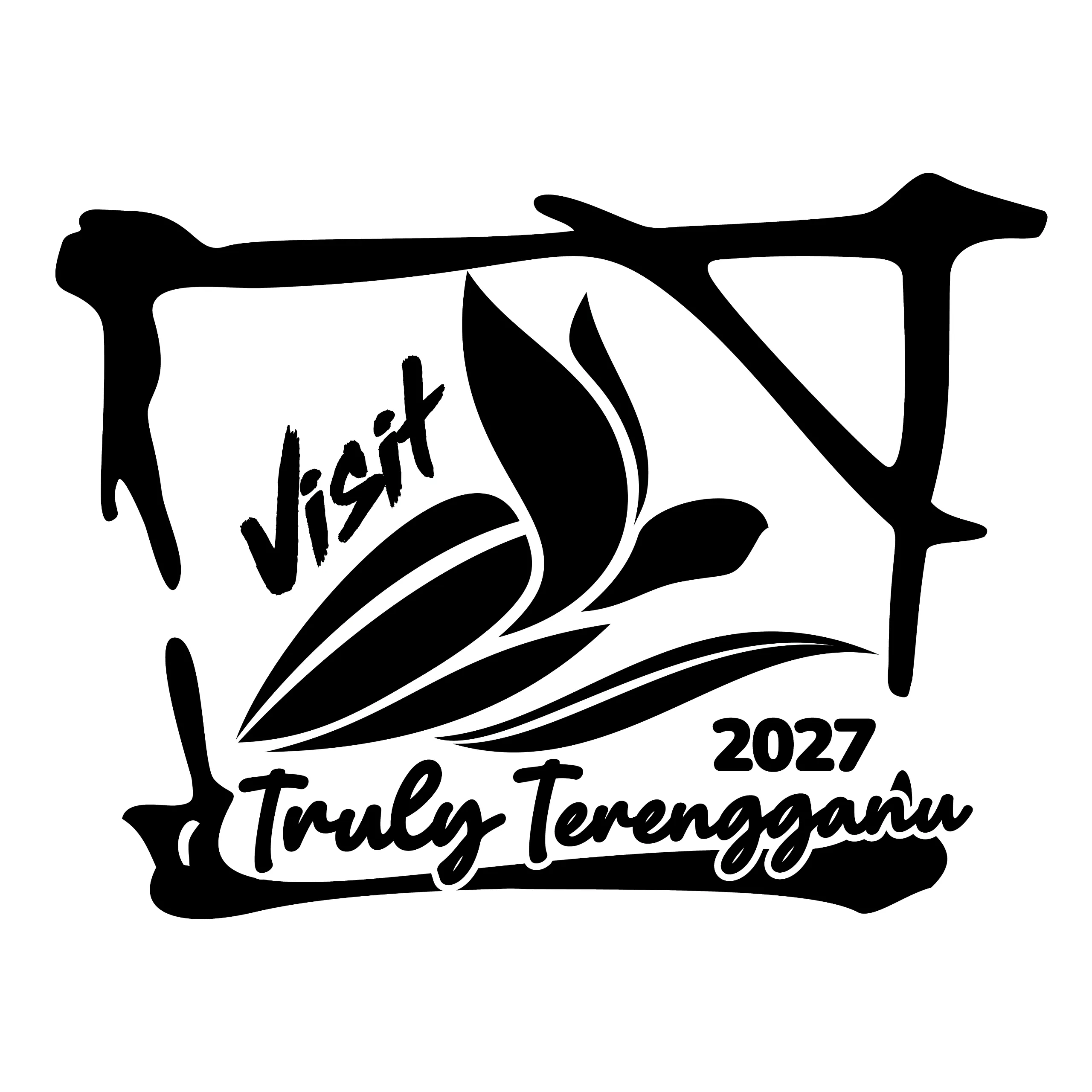 Logo Visit Truly Terengganu hitam alternatif