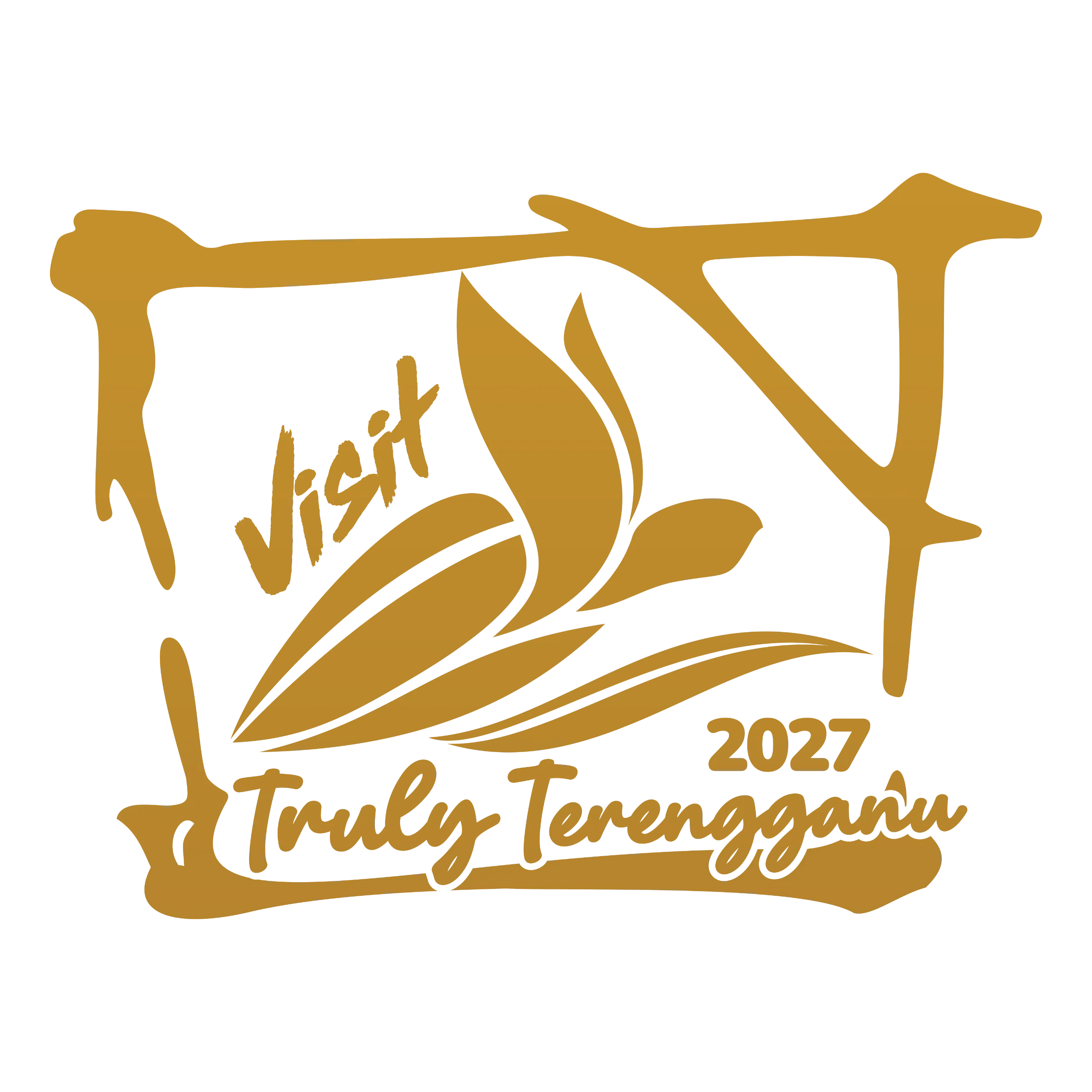 Logo Visit Truly Terengganu emas alternatif