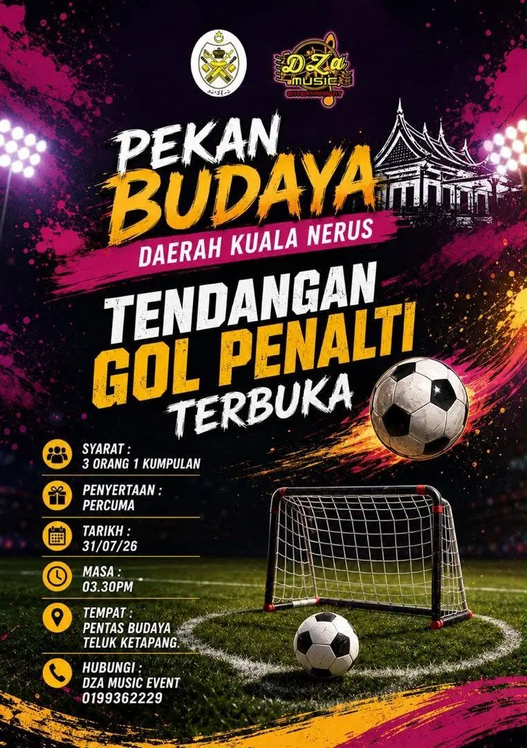 Pertandingan Tendangan Gol Penalti Terbuka di Pentas Budaya Teluk Ketapang 2026