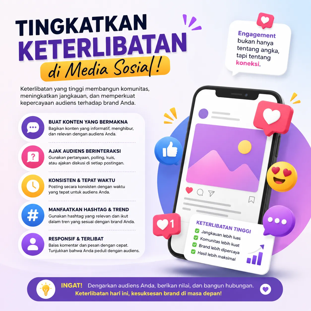Penggunaan media sosial untuk meningkatkan keterlibatan