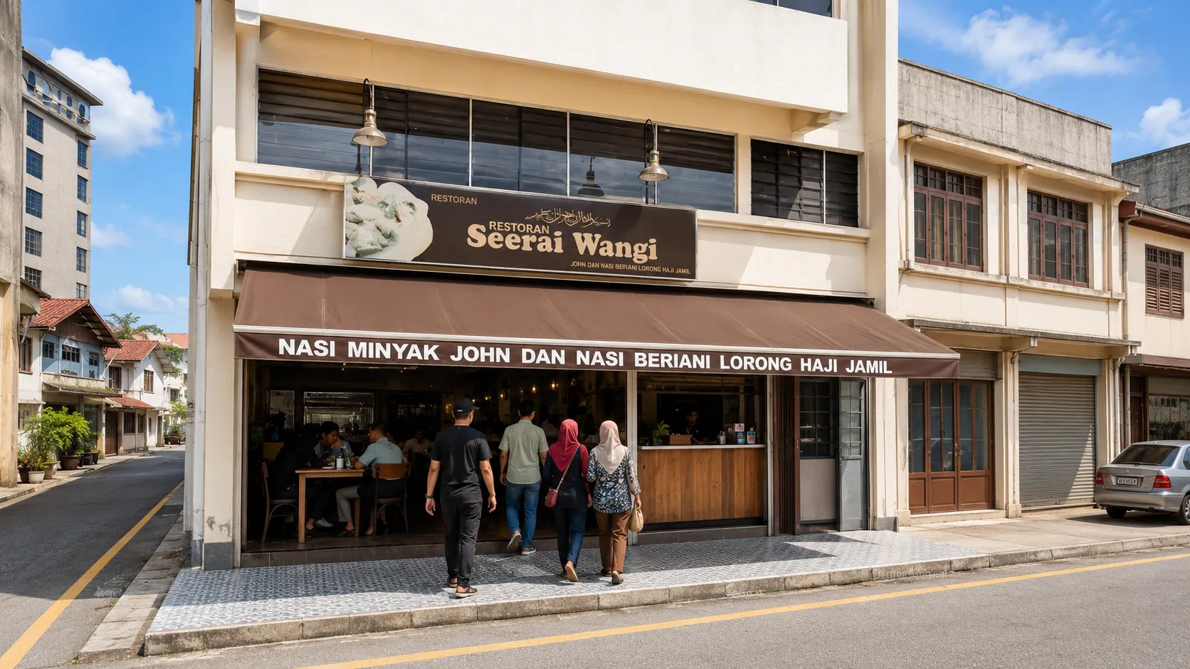 Nasi Minyak John yang menyediakan nasi minyak untuk sarapan