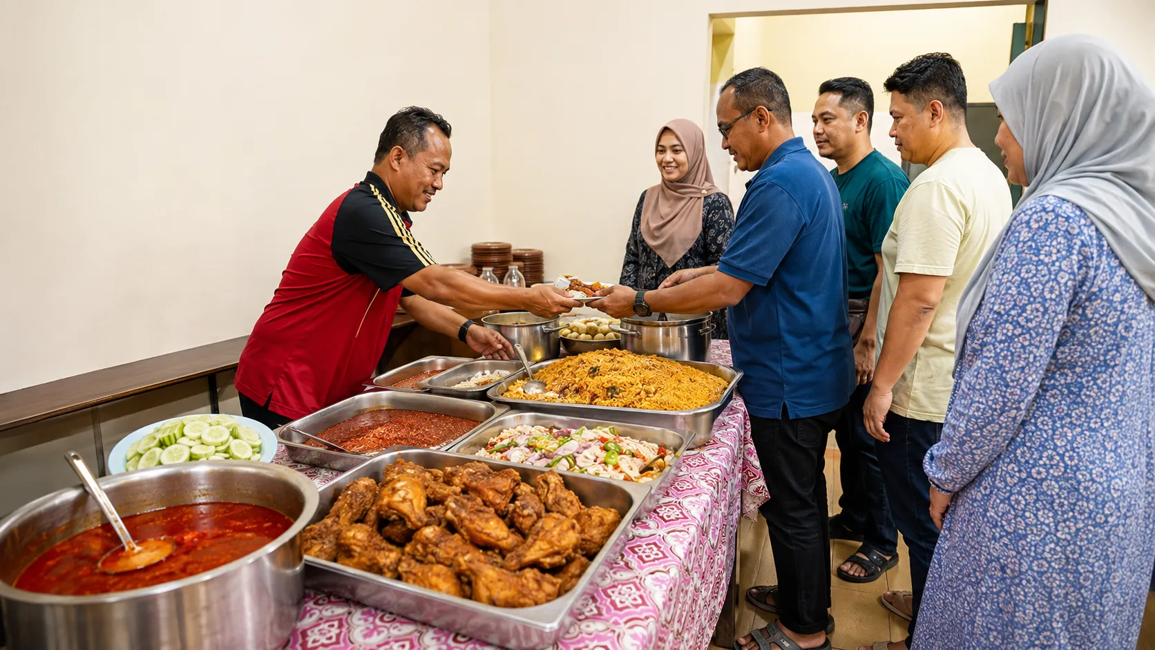 Kedai Nasi Minyak Jenab yang menyediakan nasi minyak untuk sarapan