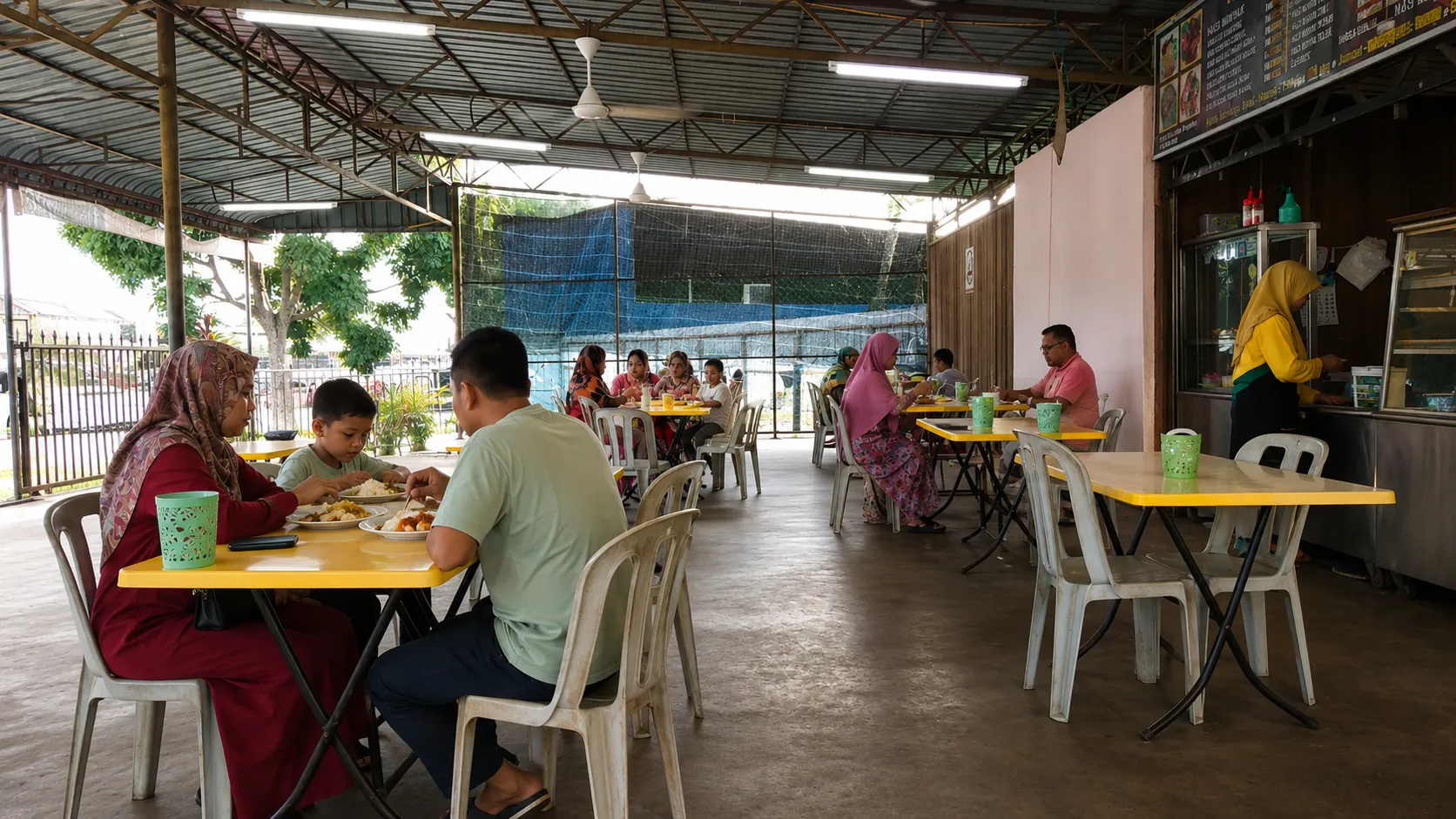 Nasi Minyak Zaki yang menyediakan nasi minyak untuk sarapan