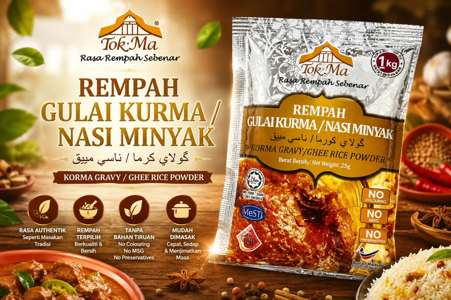 Pek Rempah Gulai Kurma Tok Ma