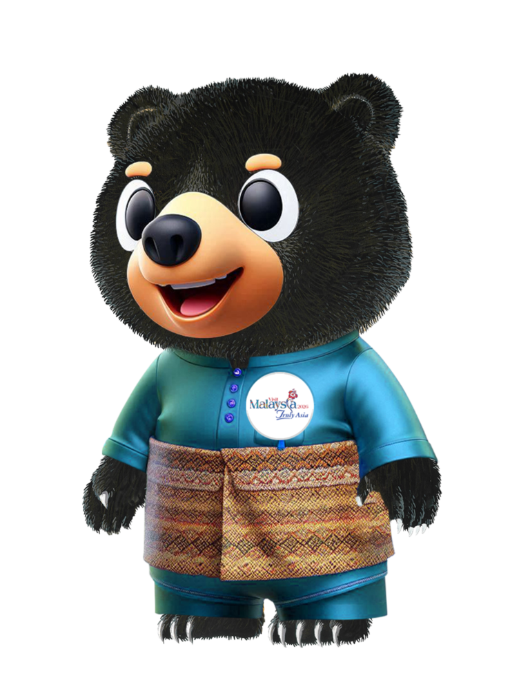 Maskot berpakaian tradisional Melayu (Wira)