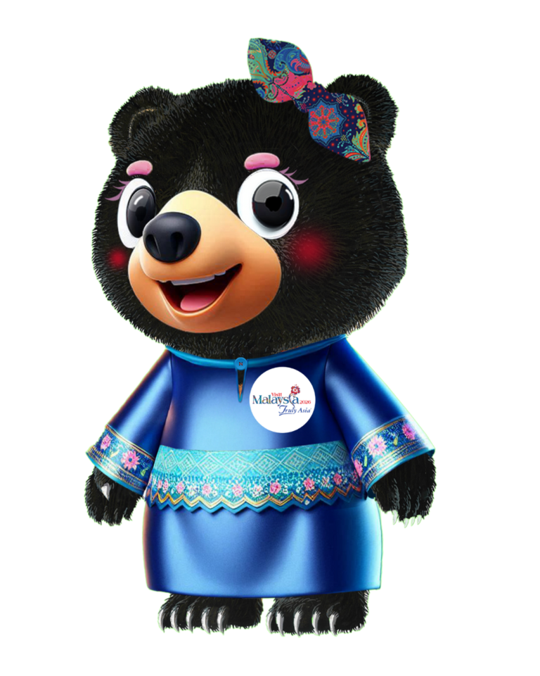 Maskot berpakaian tradisional Melayu (Manja)