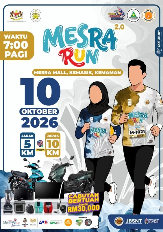 Poster Mesra Run Hari Sukan Negara 2026