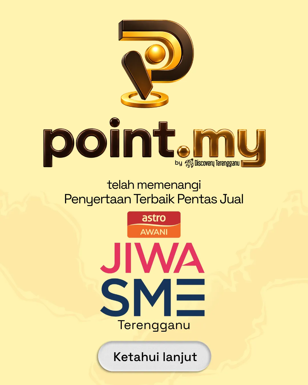 Point.my memenangi Penyertaan Terbaik Pentas Jual, JIWA SME Terengganu 2026 anjuran Astro AWANI