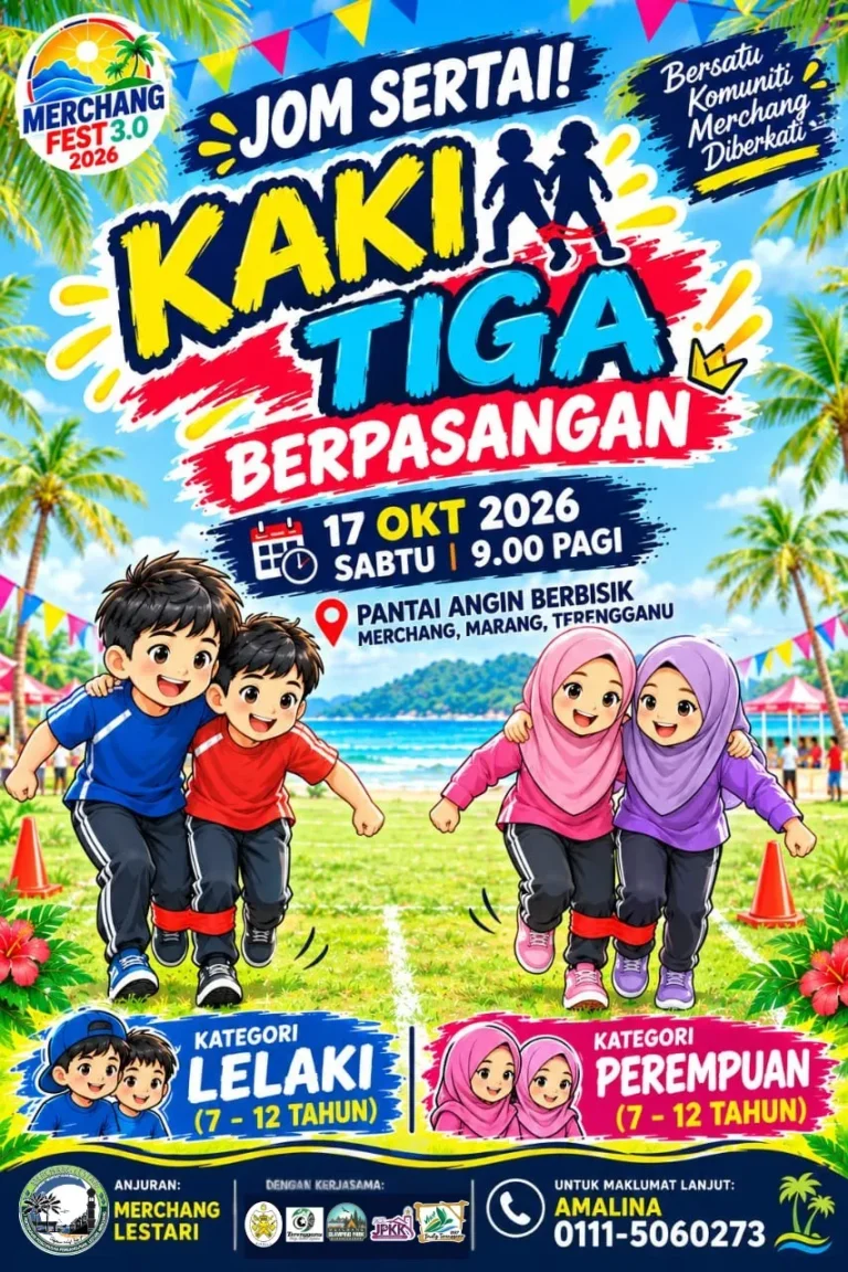 Poster Kaki Tiga Berpasangan Merchang Fest 3.0 2026