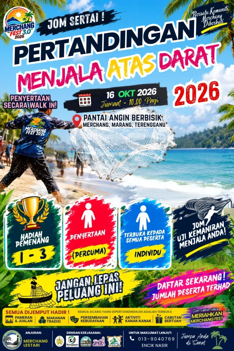 Poster Menjala Atas Darat Merchang Fest 3.0 2026