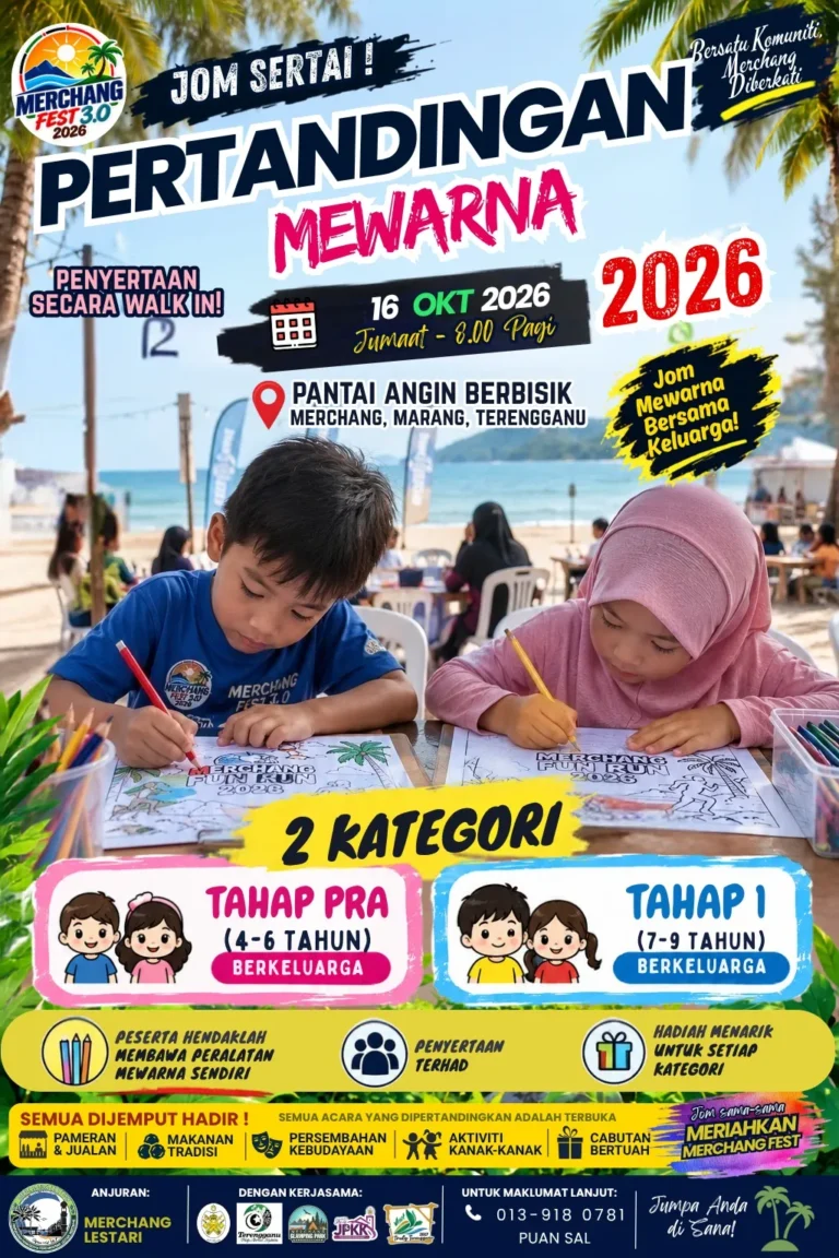 Poster Pertandingan Mewarna Merchang Fest 3.0 2026