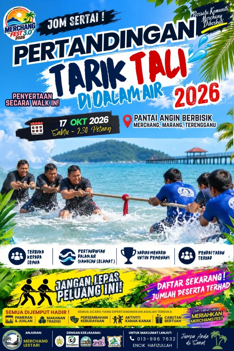 Poster Tarik Tali Dalam Air Merchang Fest 3.0 2026