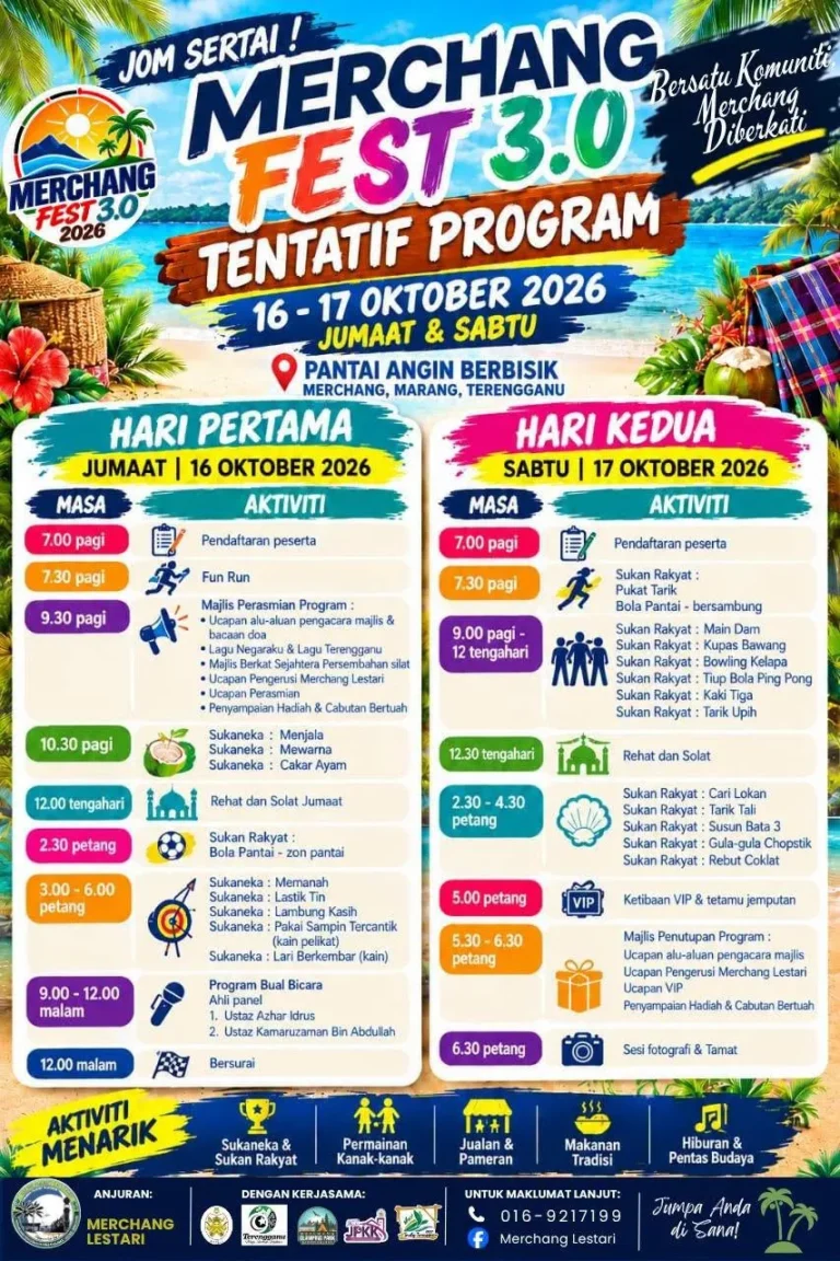 Poster tentatif program Merchang Fest 3.0 2026